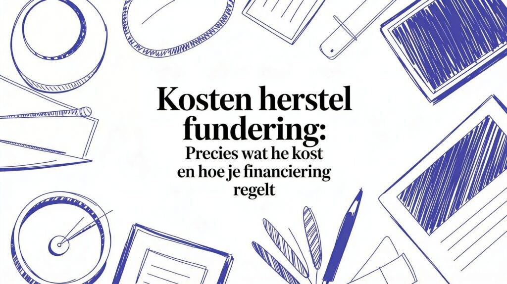Titelillustratie over kosten en financiering van funderingsherstel