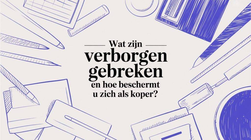 Titelillustratie over verborgen gebreken bij aankoop van een woning
