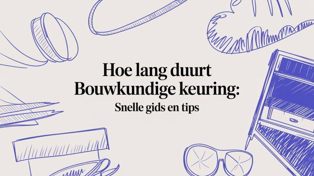 Titelillustratie over de duur van een bouwkundige keuring