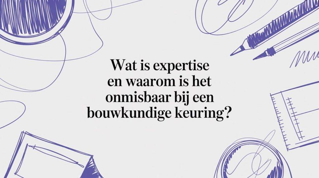 Titelillustratie over expertise bij een bouwkundige keuring