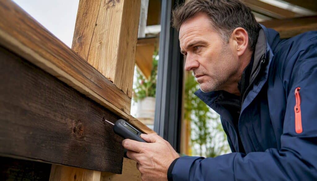 Vochtmeting bij houten aanbouw