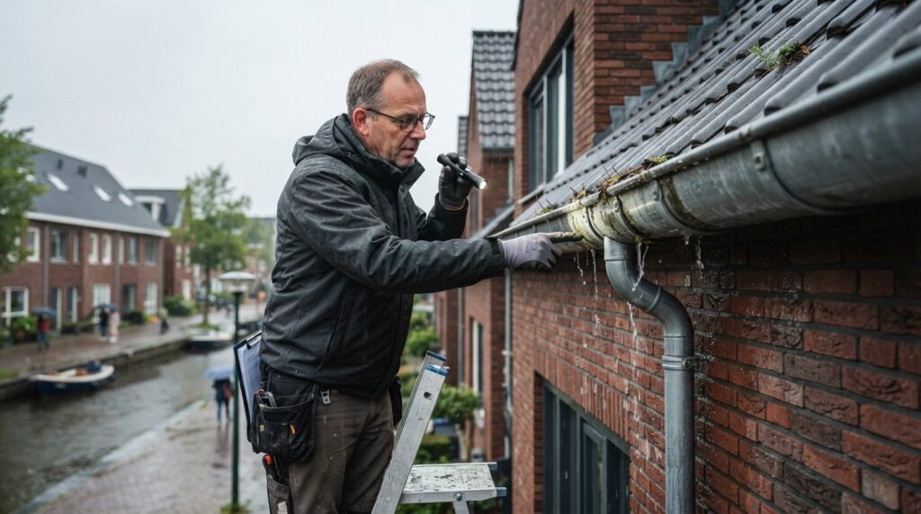 Inspectie van de hemelwaterafvoer en goten: voorkom verborgen waterschade