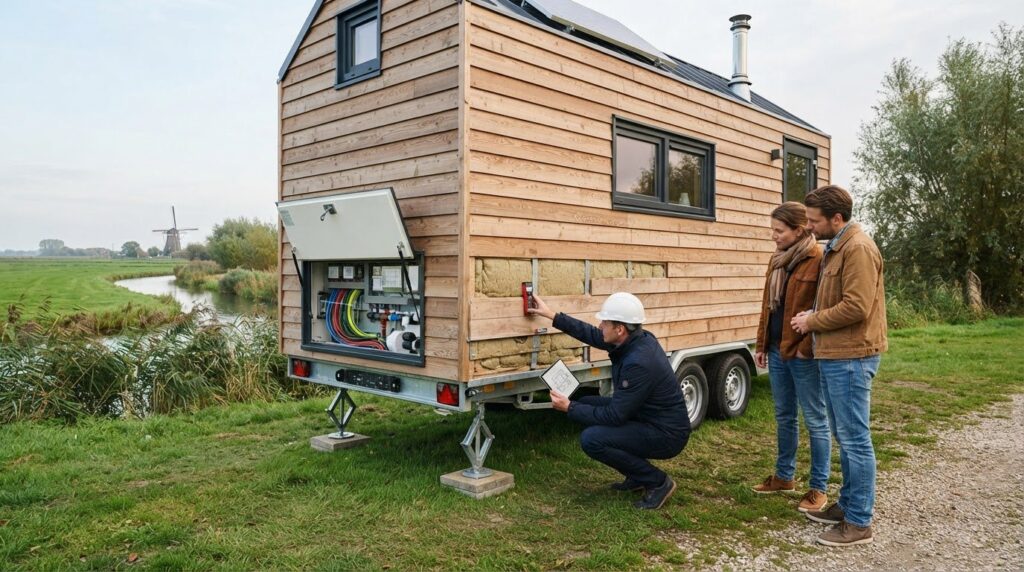 Inspectie van een tiny house: de complete gids voor een veilige aankoop in 2026