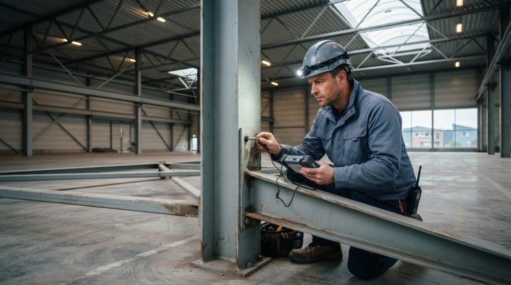 Inspectie van stalen constructies in een bedrijfspand: wat wordt onderzocht?