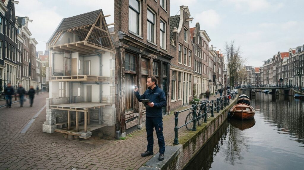 Keuring van een grachtenpand: waar let je op bij aankoop?